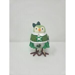 "Goldie" St Patrick's Day Fabric Felt Bird